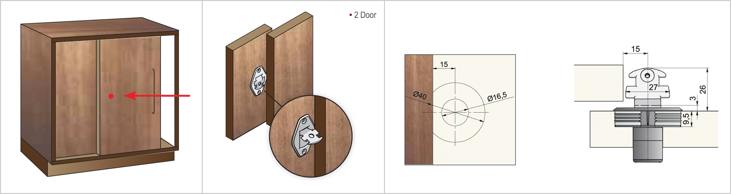 Universal Sliding Lock - 2 Door-main